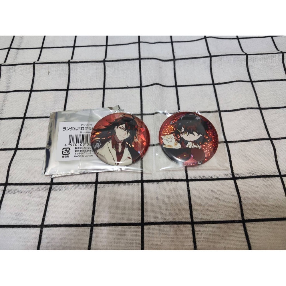 (出清、現貨) 日版 彩虹社 EN Luxiem  Noctyx 立牌 徽章 吊飾 特典-規格圖1