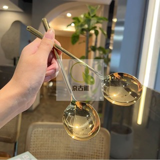 歐式不鏽鋼湯匙 304湯匙 金湯匙 攪拌匙 咖啡匙 甜品湯匙 調酒湯匙  果醬湯匙-細節圖5