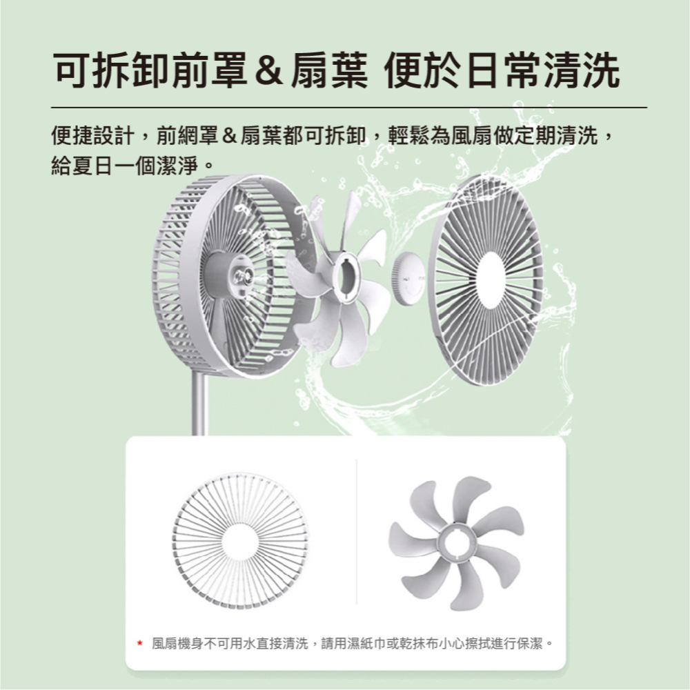 疊品 摺疊收納風扇P1000 露營風扇 摺疊伸縮風扇 可攜式風扇-細節圖7