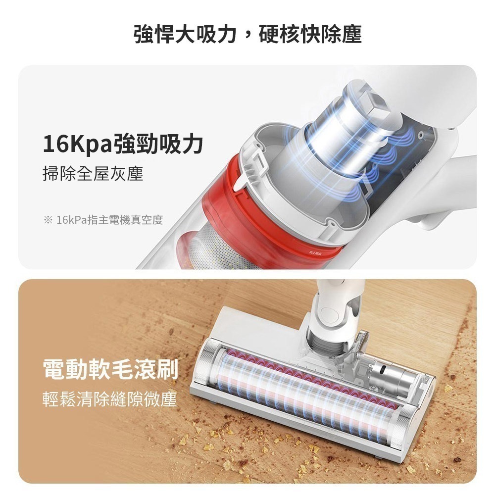 米家無線吸塵器2Lite 大吸力 無線吸塵器 手持吸塵器 五重過濾 長續航 可水洗濾芯-細節圖2