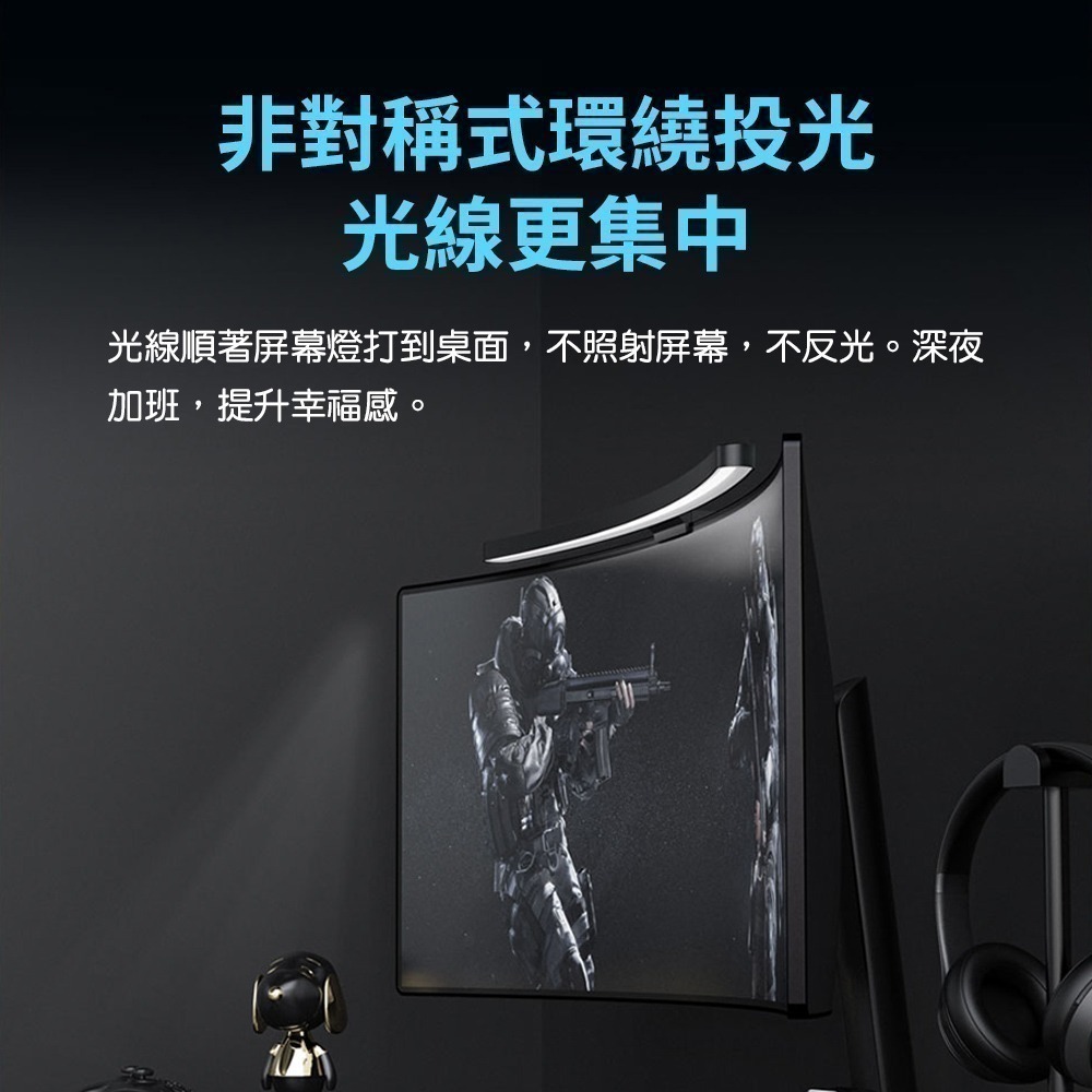 LYMAX徠美視曲面屏幕掛燈 Pro 電腦螢幕掛燈 高顯色 曲面螢幕掛燈-細節圖7
