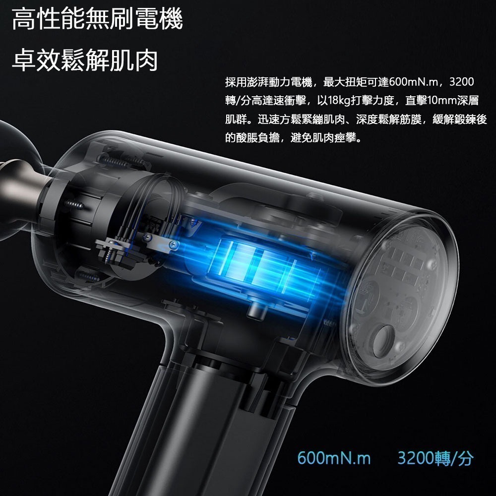 小米有品 米家筋膜槍2 筋膜槍 按摩槍 肌肉放鬆 米家筋膜槍 熱敷版-細節圖4