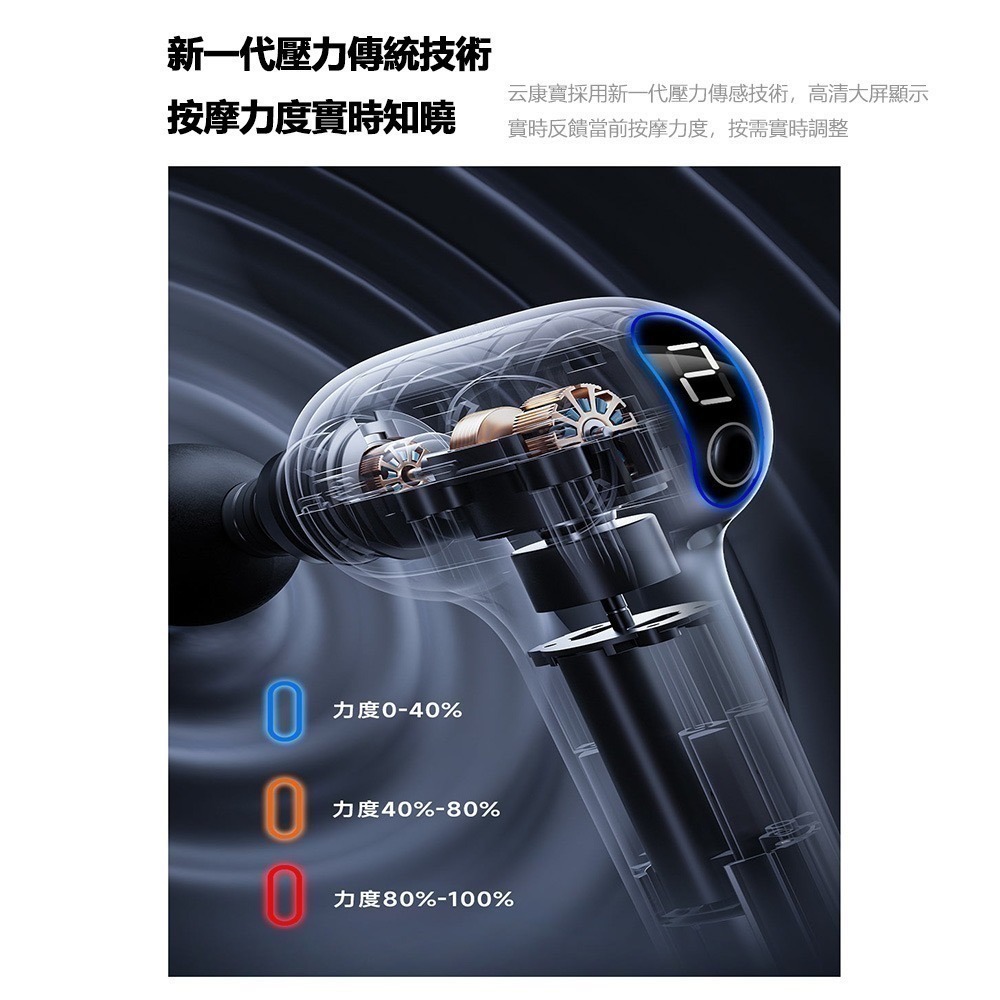 小米有品 雲康寶腰背專用筋膜槍 筋膜槍 按摩槍 可拆卸手柄 放鬆 長柄筋膜槍-細節圖4