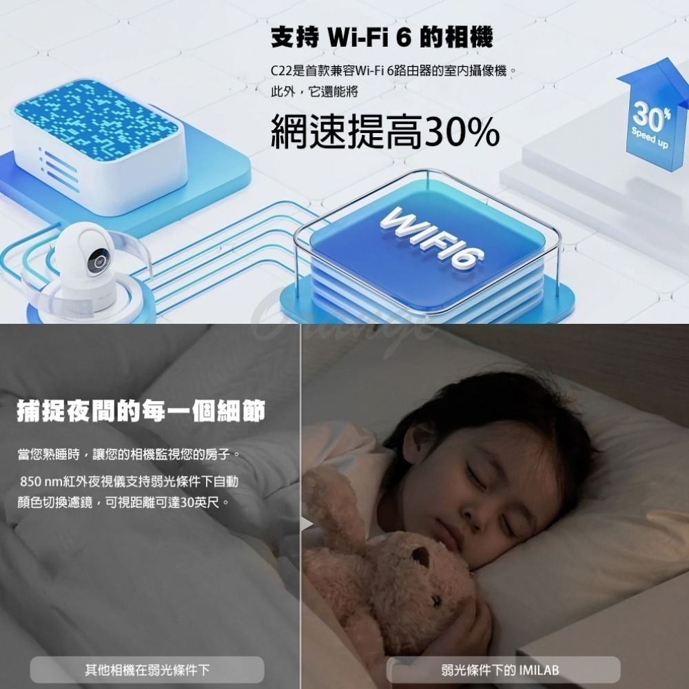 創米C22-3k攝像機 監視器 攝像頭 3k 500萬畫素 可連結米家APP 密路器 寵物監視器-細節圖4