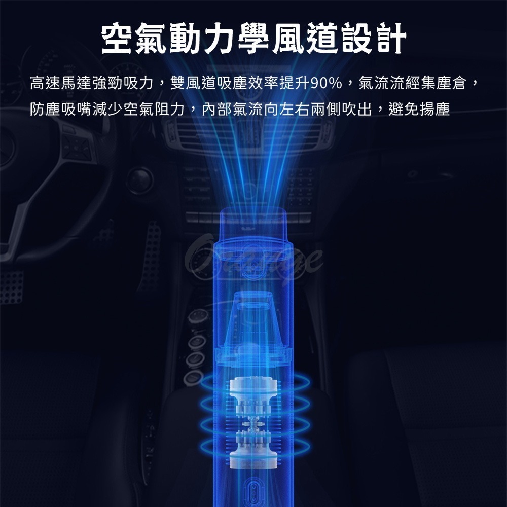 小米有品 Lydsto隨手吸塵器 車用吸塵器 小型吸塵器 吹吸兩用 可水洗濾芯 手持吸塵器-細節圖6