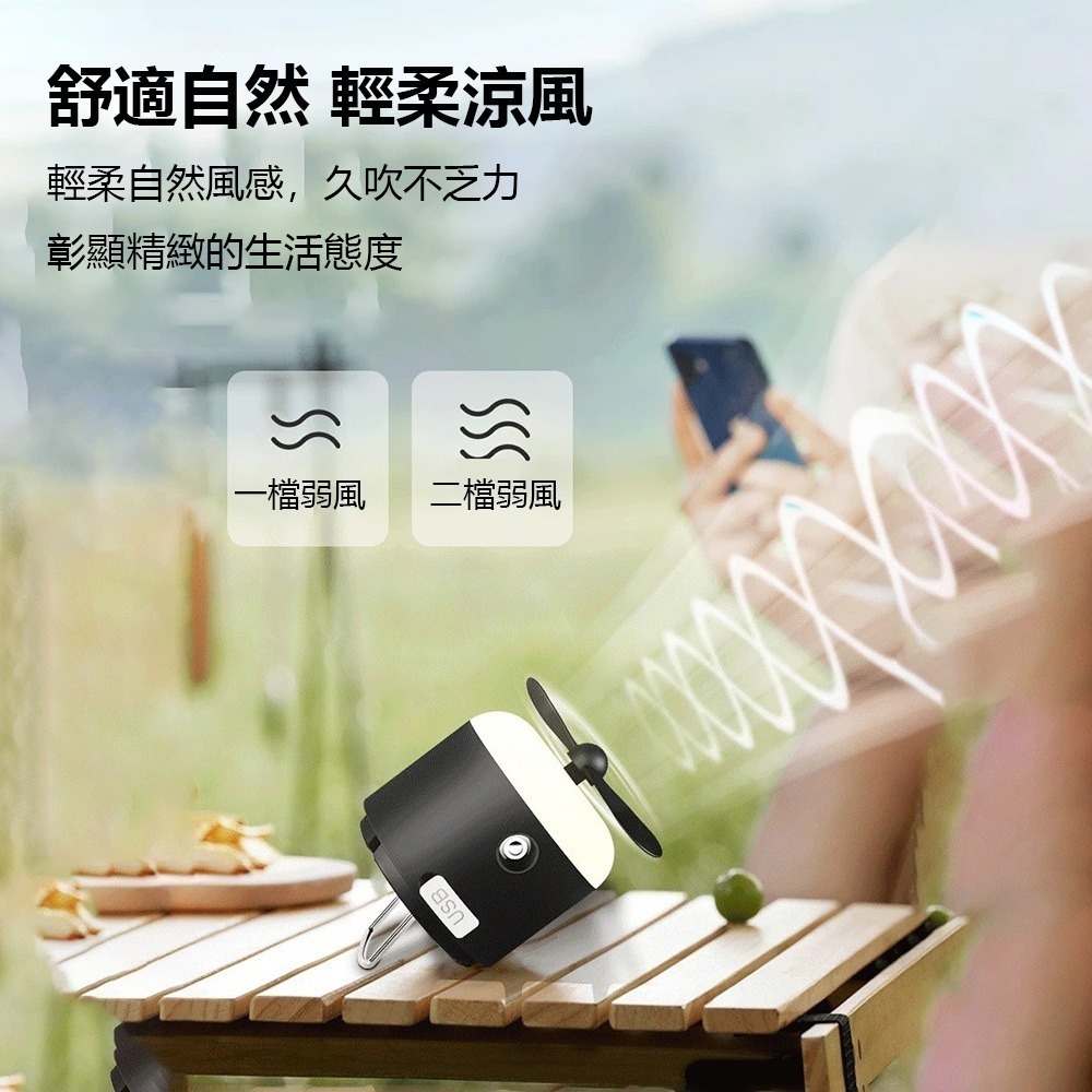 多功能戶外露營燈 營燈 露營野營必備 風扇燈 小型風扇 露營風扇燈 帳篷燈 風扇吊燈-細節圖3