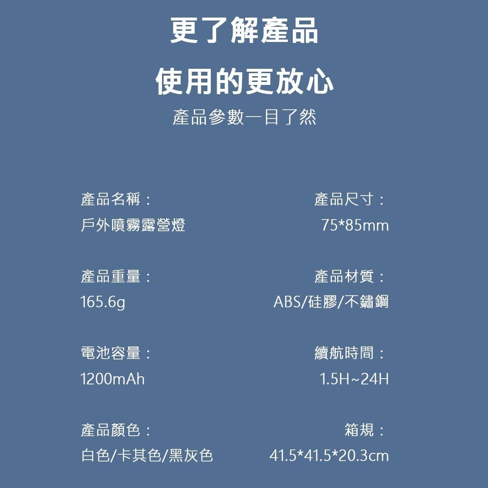 多功能戶外露營燈 營燈 露營野營必備 風扇燈 小型風扇 露營風扇燈 帳篷燈 風扇吊燈-細節圖9