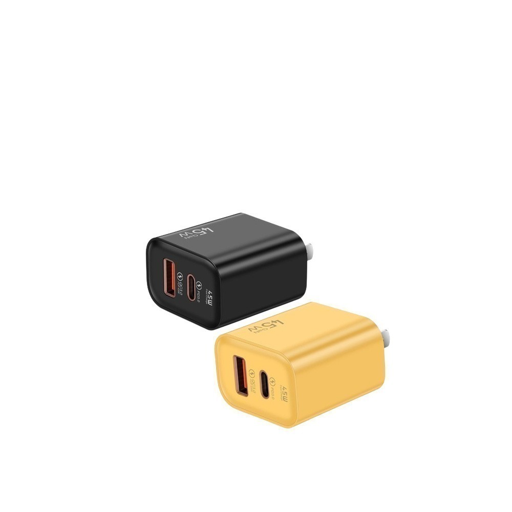45W超級快充 充電器 充電頭 豆腐頭 Type-C USBA 寬電壓充電頭 100~240V 旅遊必備-細節圖9