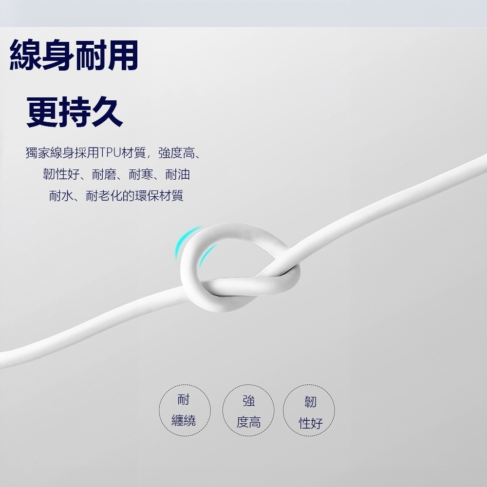 Type-C充電線 1米(白色)-細節圖2