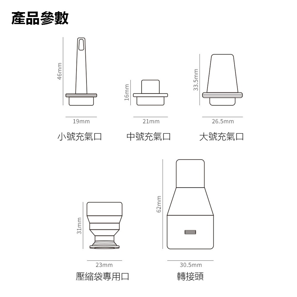 小米有品 清蜓隨手吸塵器C2戶外配件套裝 戶外露營神器 適用清蜓C2/C2S專用-細節圖5