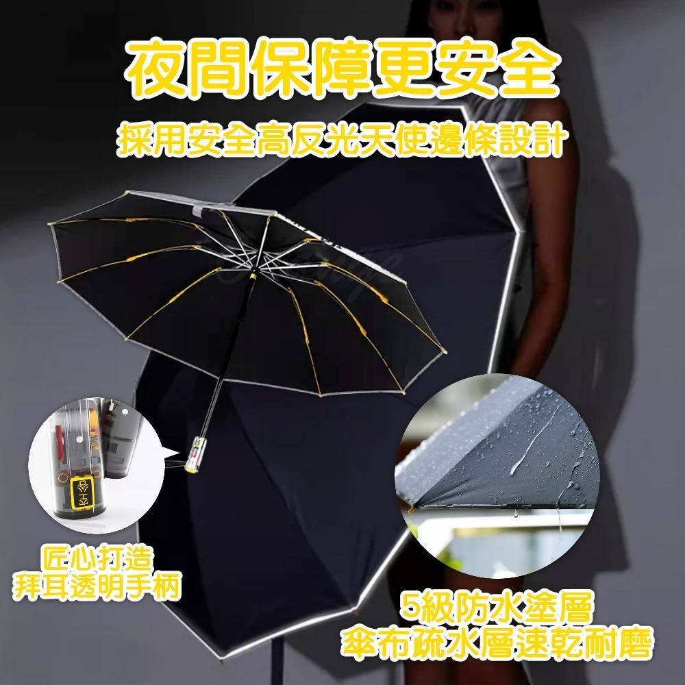空谷十骨反向機械自動傘 反摺傘 反折傘 晴雨傘 遮陽傘 自動反摺傘 遮陽傘-細節圖4