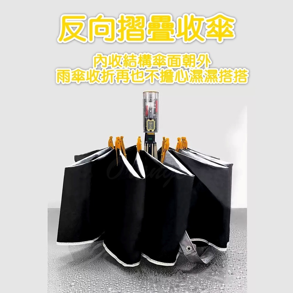 空谷十骨反向機械自動傘 反摺傘 反折傘 晴雨傘 遮陽傘 自動反摺傘 遮陽傘-細節圖5