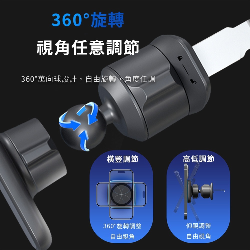 拓ProTap15W磁吸無線充電 車用充電 手機車充 magsafe 強磁吸力 車用 快充 車充 出風口-細節圖7