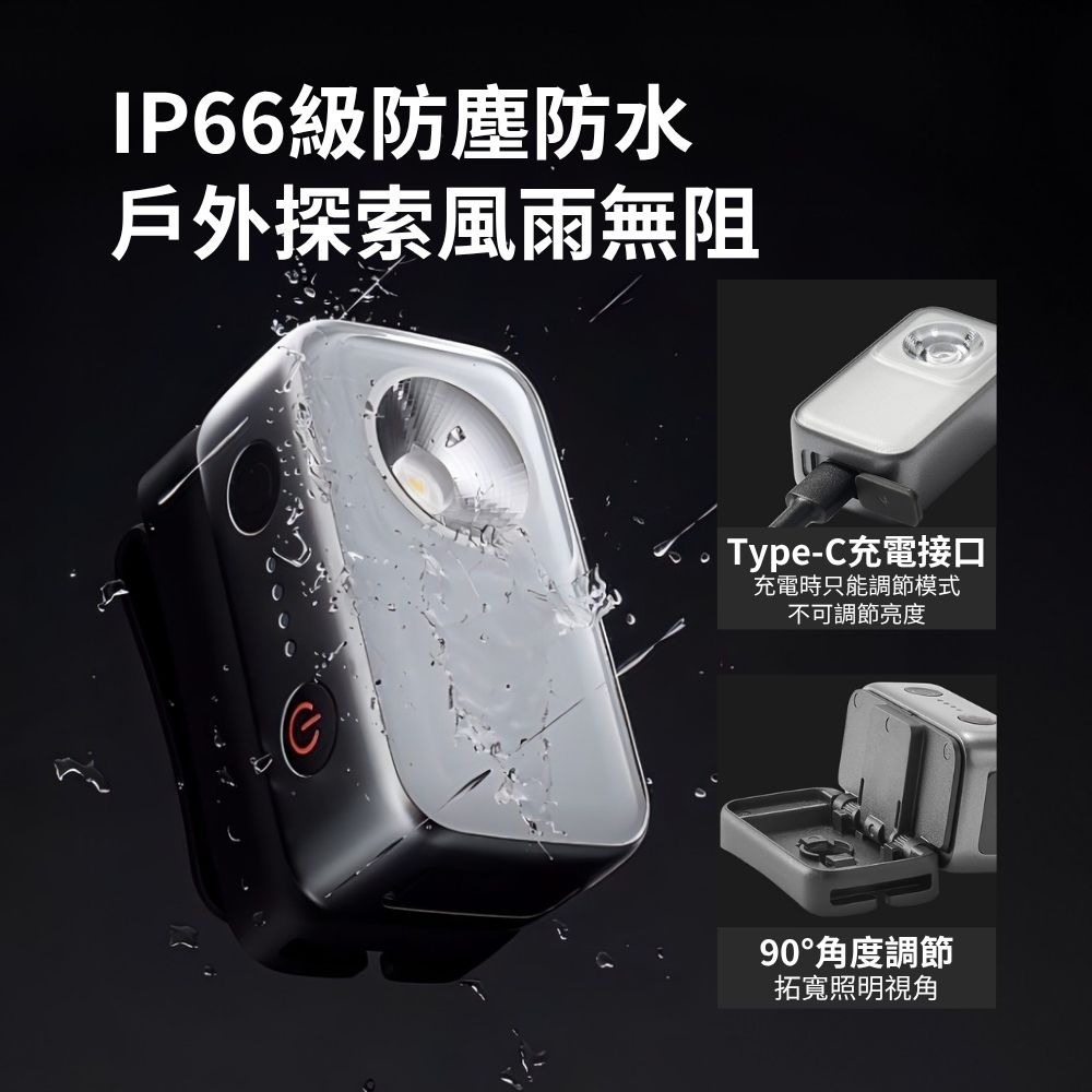 米家戶外多功能燈 頭燈 強光 帽子夾燈 釣魚燈 自行車燈 小巧防水 攜帶型 小米有品 緊急照明燈 小米 野營燈-細節圖9