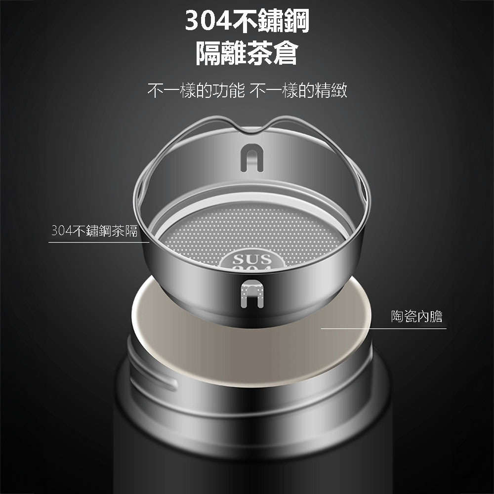 寶選速開保溫杯 500ml 一鍵開蓋保溫杯 按壓開蓋 無需手擰 保溫杯 316不鏽鋼 水杯 車用保溫杯 茶水分離 速開杯-細節圖6