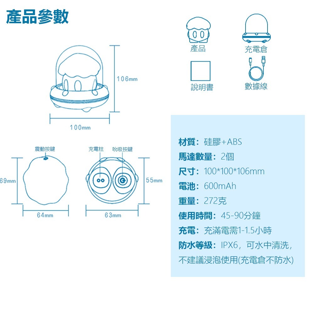 HEYAY食也雲躲躲 星球生物 情趣用品 跳蛋 吮吸 震動 自慰器 女用 成人情趣性愛用品-細節圖11