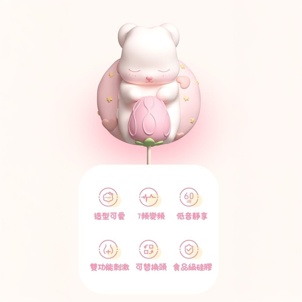 letsspring春心萬歲苞苞兔草莓款 跳蛋 情趣用品 草莓兔 入門款 女性玩具 情侶 吮吸震動 成人用品-細節圖3