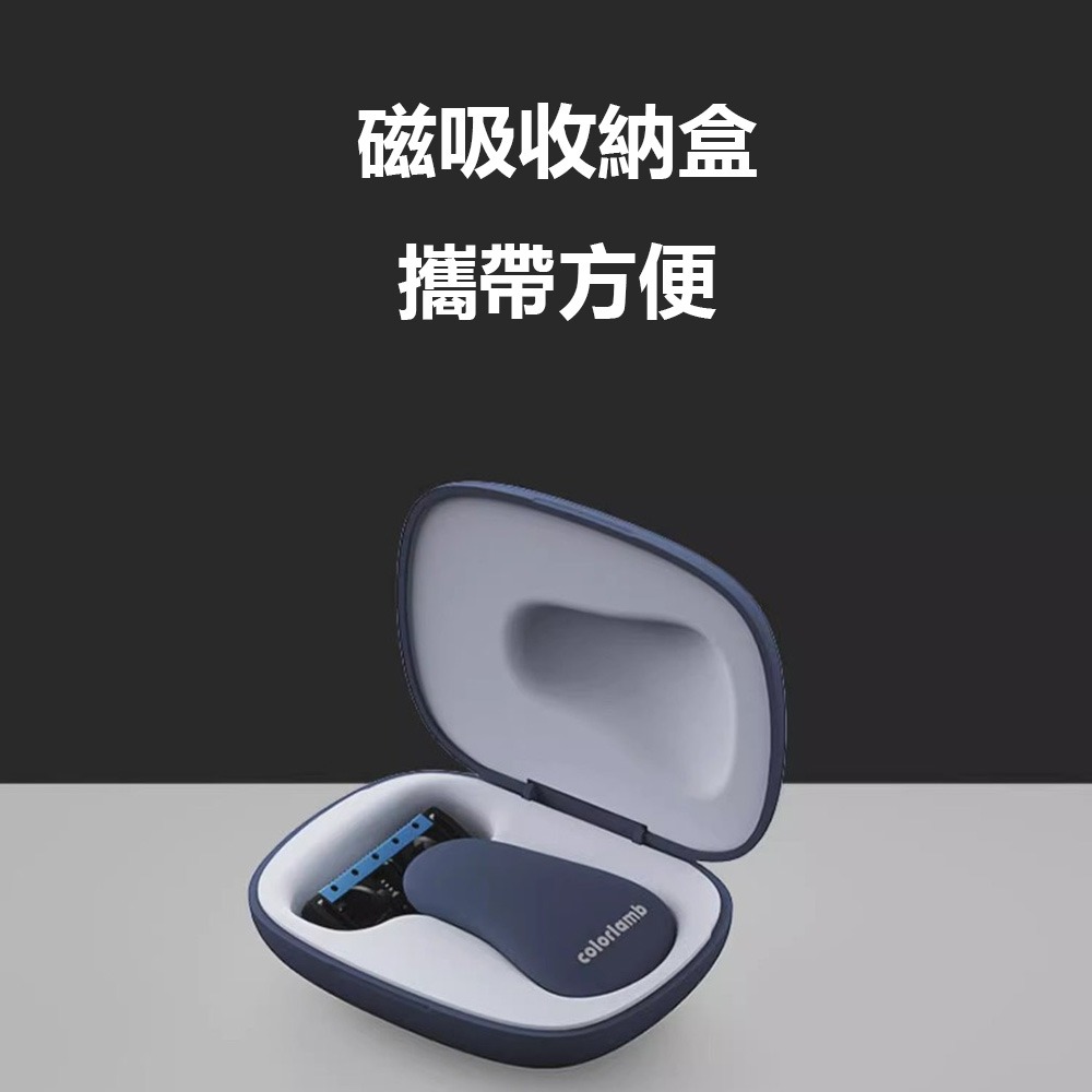 colorlamb顏羊男士手動剃鬚刀 刮鬍刀 5層刀片 迷你刮鬍刀 出國旅行 攜帶式刮鬍刀 傳統刮鬍刀 男性用品-細節圖2