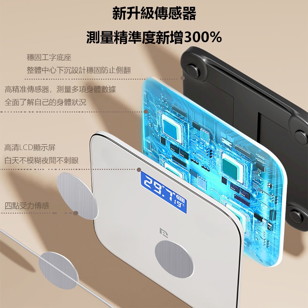 冒泡堂智能體脂秤 電池版 可連結米家APP  體脂計 體脂秤 體重計 智能體重計-細節圖5