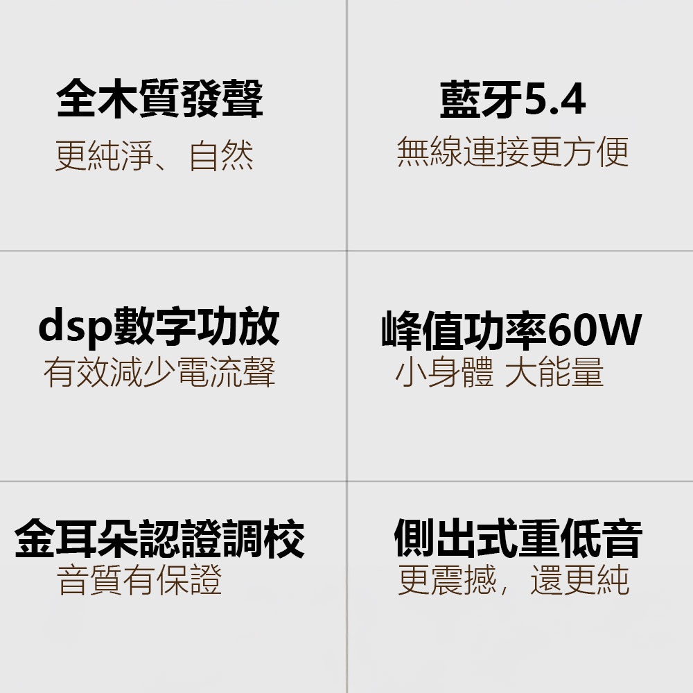 BINNIFA Play3D Ultra 全木製2.1重低音 電腦藍牙音箱 喇叭 藍牙音響 桌面音響-細節圖2