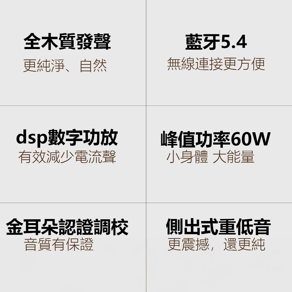 BINNIFA Play3D Ultra 全木製2.1重低音 電腦藍牙音箱 喇叭 藍牙音響 桌面音響-細節圖2