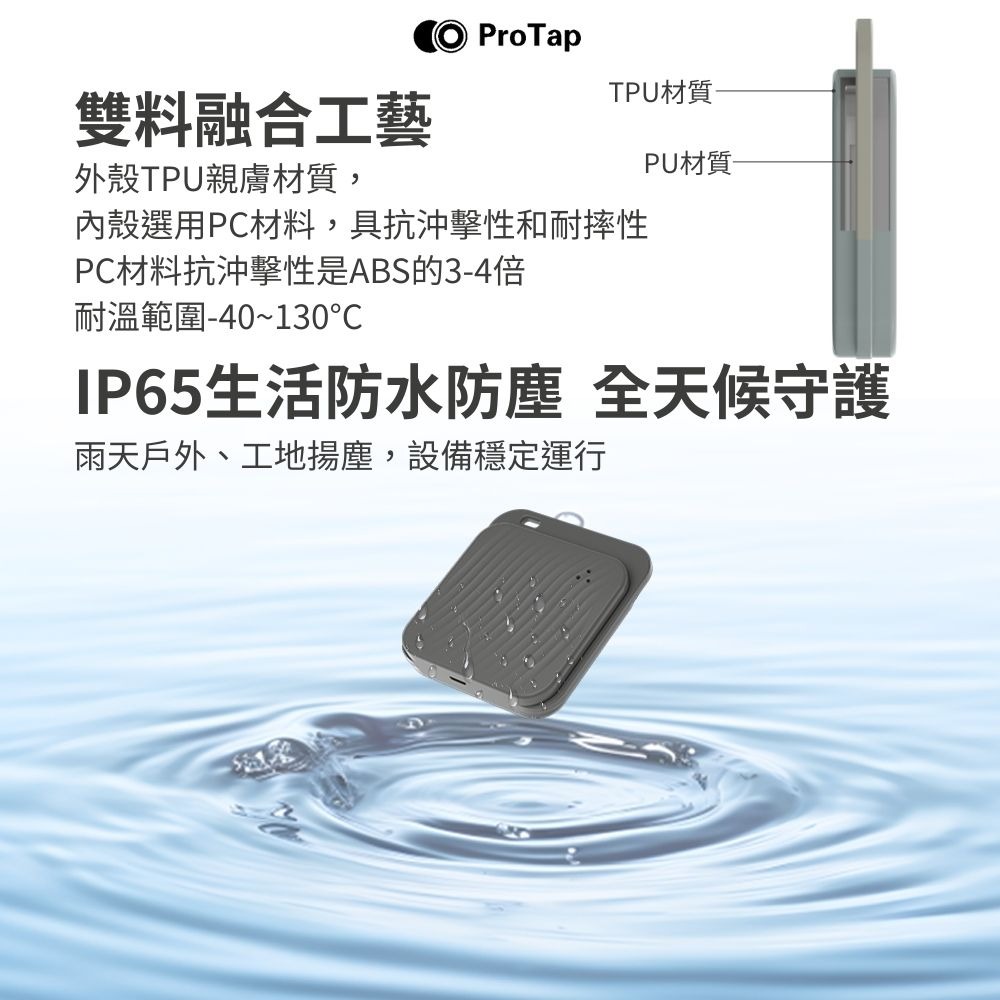 小米有品 浦拓ProTap智能防丟器 iOS 蘋果專用 定位器 追蹤器 無線 老人兒童寵物 GPS定位-細節圖7