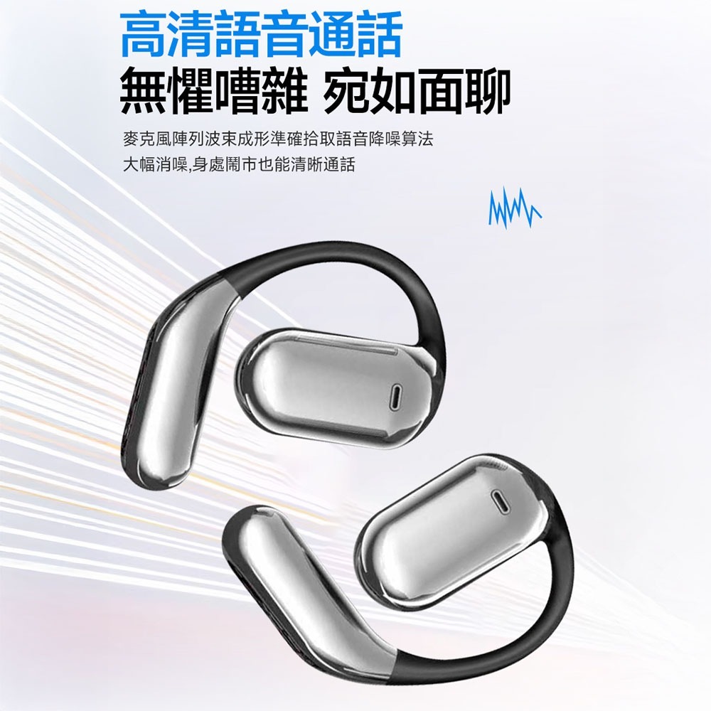鑫米xinmi真無線立體聲耳機Q20Pro 耳掛式 觸控螢幕 無線耳機 藍牙耳機 開放式耳機 數位顯示 立體聲-細節圖7