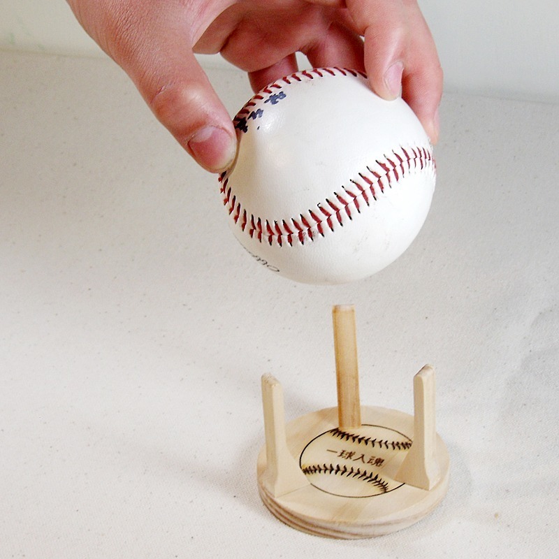 運動 棒球  簽名 珍藏 專用架 實木 飾品擺設架-細節圖3