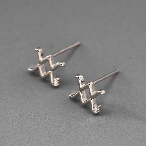 -舉飾無雙-304L不鏽鋼×韓國十二星座×水瓶座×耳釘-細節圖2