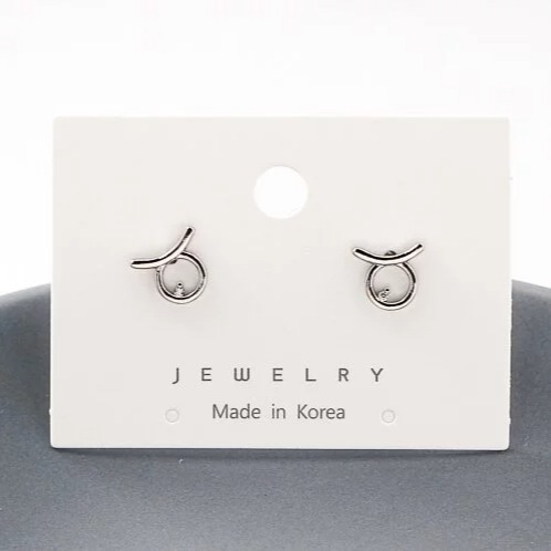 -舉飾無雙-304L不鏽鋼×韓國十二星座×金牛座×耳釘-細節圖3
