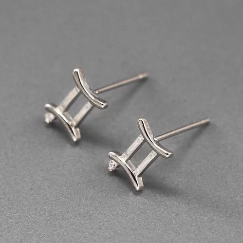 -舉飾無雙-304L不鏽鋼×韓國十二星座×雙子座×耳釘-細節圖2