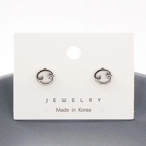 -舉飾無雙-304L不鏽鋼×韓國十二星座×巨蟹座×耳釘-細節圖3