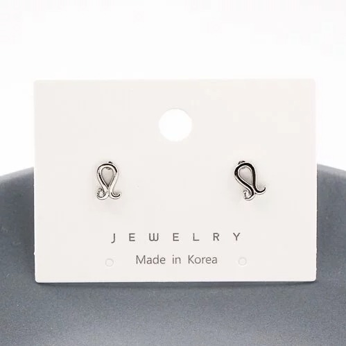 -舉飾無雙-304L不鏽鋼×韓國十二星座×獅子座×耳釘-細節圖3