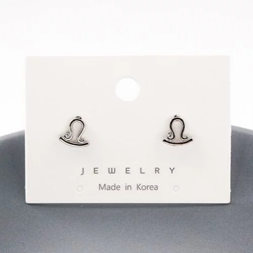 -舉飾無雙-304L不鏽鋼×韓國十二星座×天秤座×耳釘-細節圖3