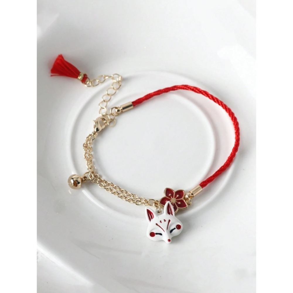 -舉飾無雙-紅花小狐狸×紅繩手鍊&腳鍊-細節圖2