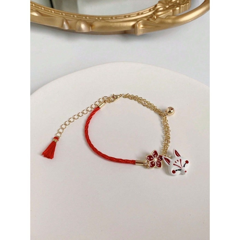 -舉飾無雙-紅花小狐狸×紅繩手鍊&腳鍊-細節圖3
