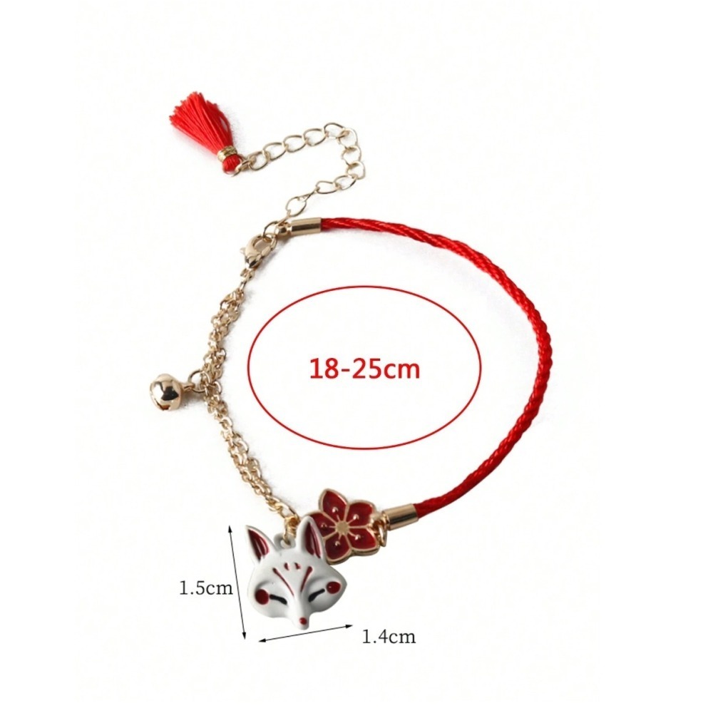 -舉飾無雙-紅花小狐狸×紅繩手鍊&腳鍊-細節圖7