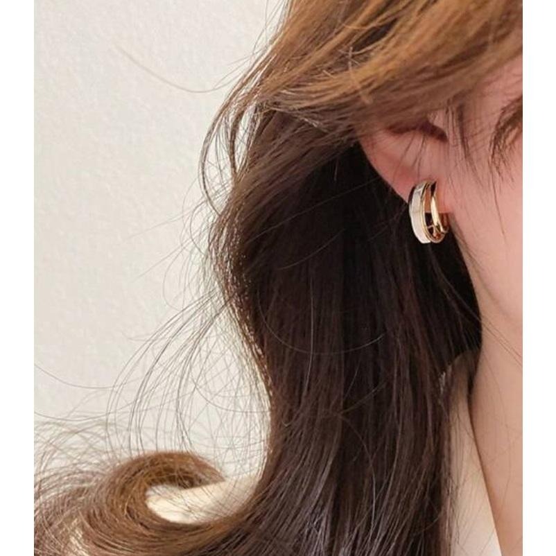 -舉飾無雙-925銀飾×304L不鏽鋼C形設計空心×耳環-細節圖3