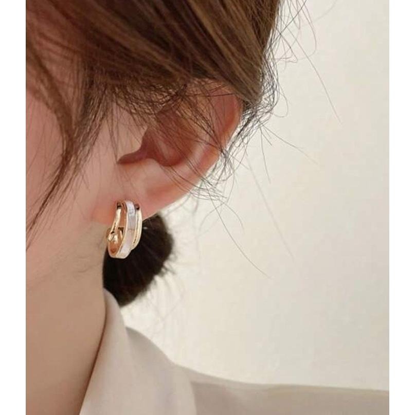 -舉飾無雙-925銀飾×304L不鏽鋼C形設計空心×耳環-細節圖5