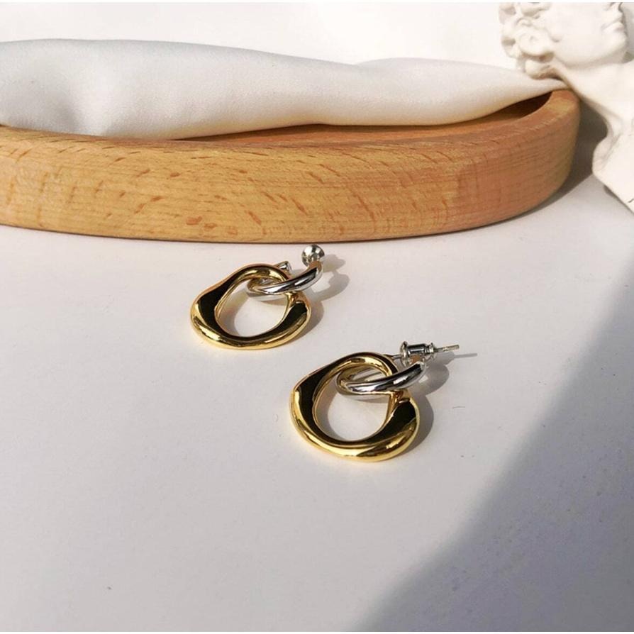 -舉飾無雙-316L鈦鋼×歐美雙色可拆式×吊墜耳環-細節圖3