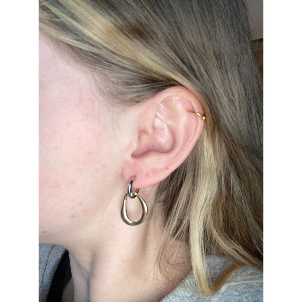 -舉飾無雙-316L鈦鋼×歐美雙色可拆式×吊墜耳環-細節圖5