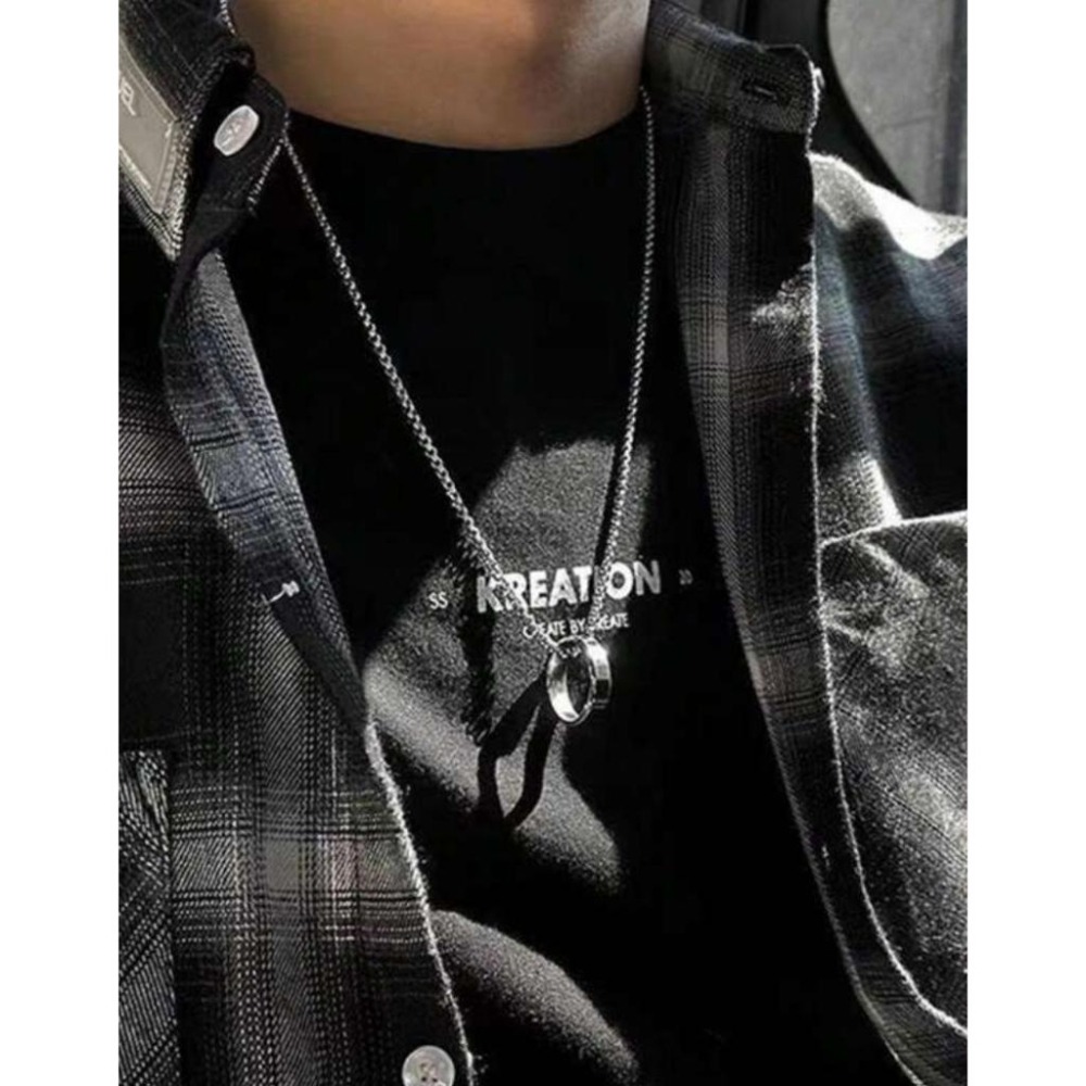 -舉飾無雙-316L鈦鋼×戒指×吊墜項鍊-細節圖3