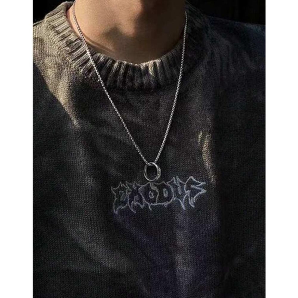 -舉飾無雙-316L鈦鋼×戒指×吊墜項鍊-細節圖5