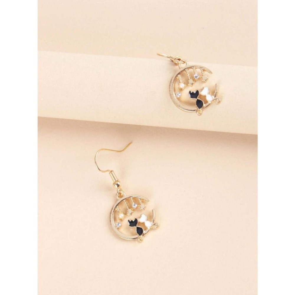 -舉飾無雙-月亮星星和貓形×耳環-細節圖2