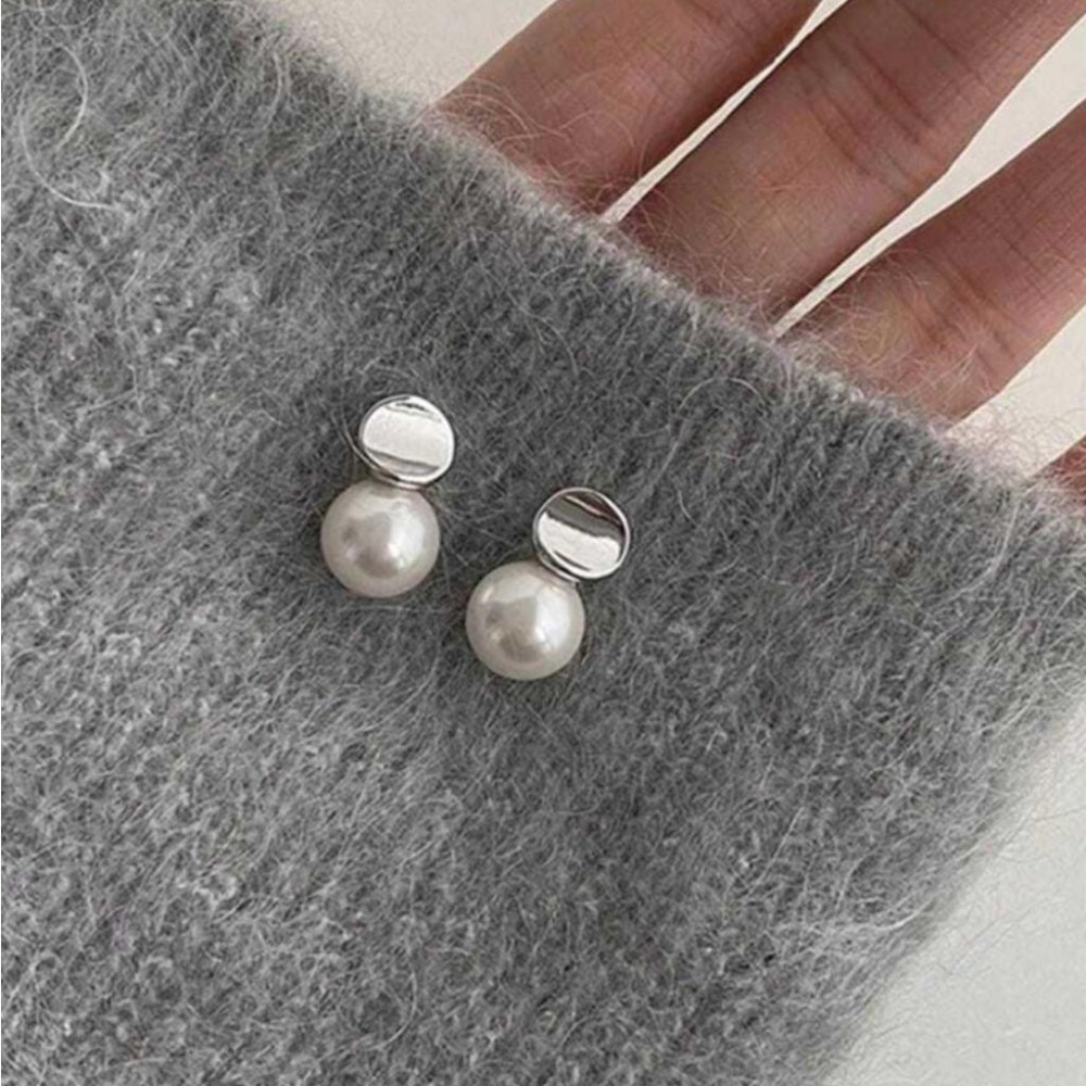 -舉飾無雙-316L鈦鋼×中空設計珍珠×耳環-細節圖2