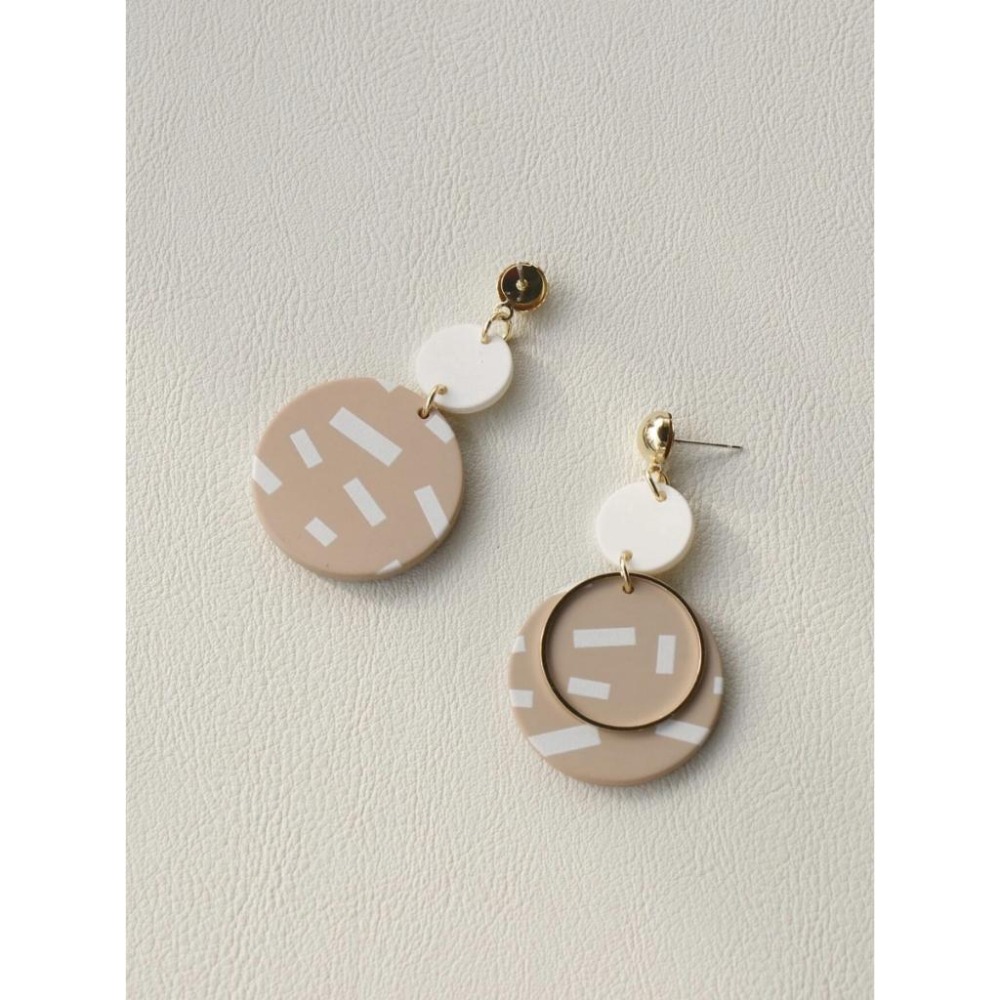 -舉飾無雙-圓形設計×吊墜耳環-細節圖3