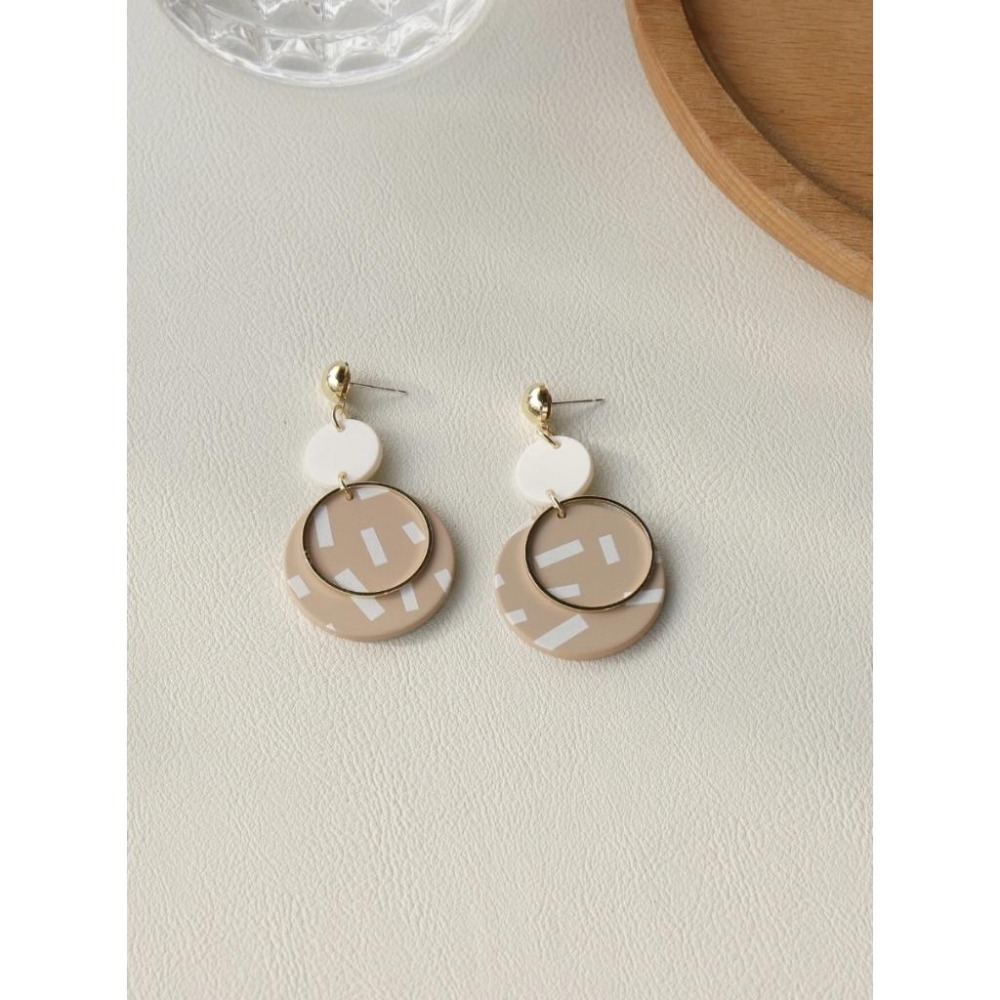 -舉飾無雙-圓形設計×吊墜耳環-細節圖4