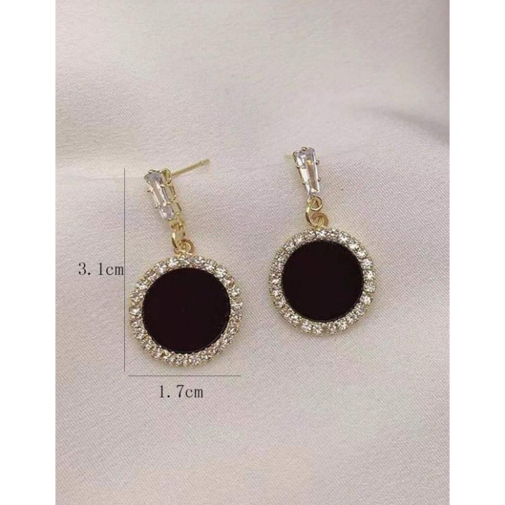 -舉飾無雙-圓盤鑲嵌鑽石吊墜設計×耳環-細節圖2