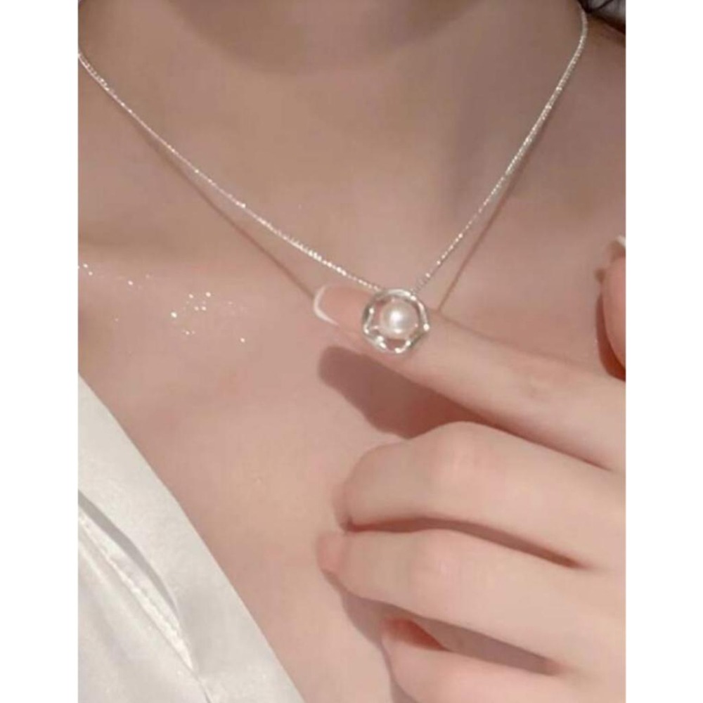 -舉飾無雙-不規則珍珠×吊墜項鍊-細節圖2