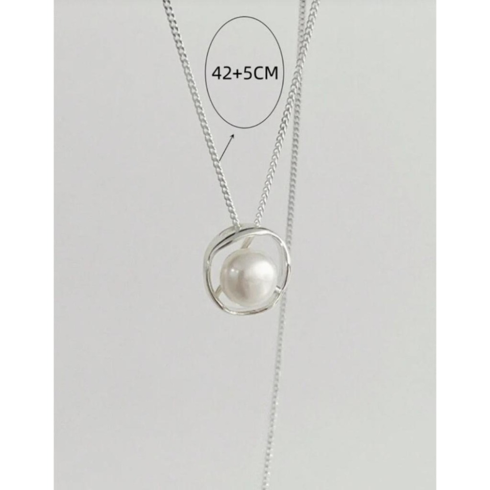 -舉飾無雙-不規則珍珠×吊墜項鍊-細節圖4
